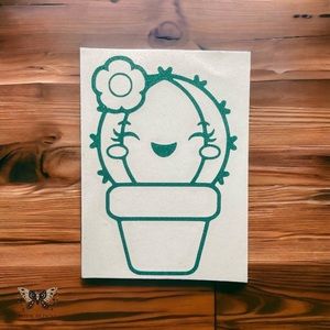Cute Kawaii Cactus Vinyl Decal